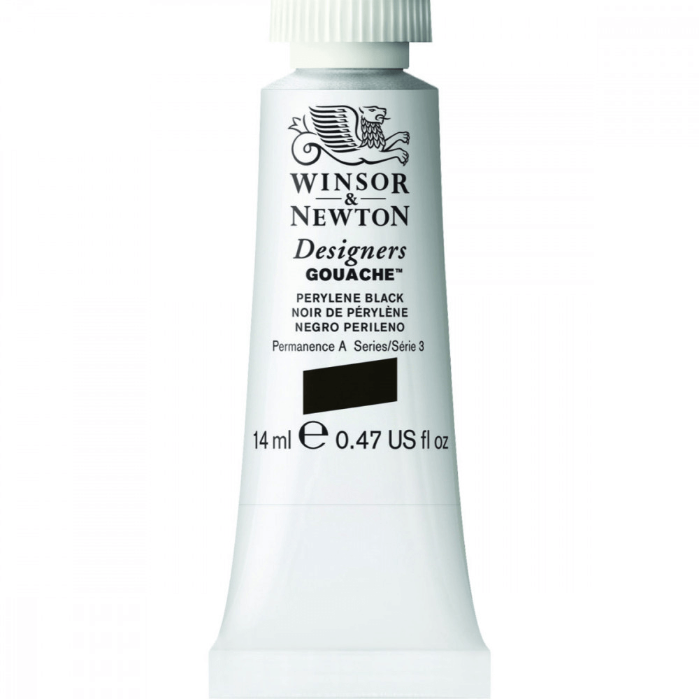 Tinta Guache Winsor & Newton Designers 14ml S3 505 Perylene Black